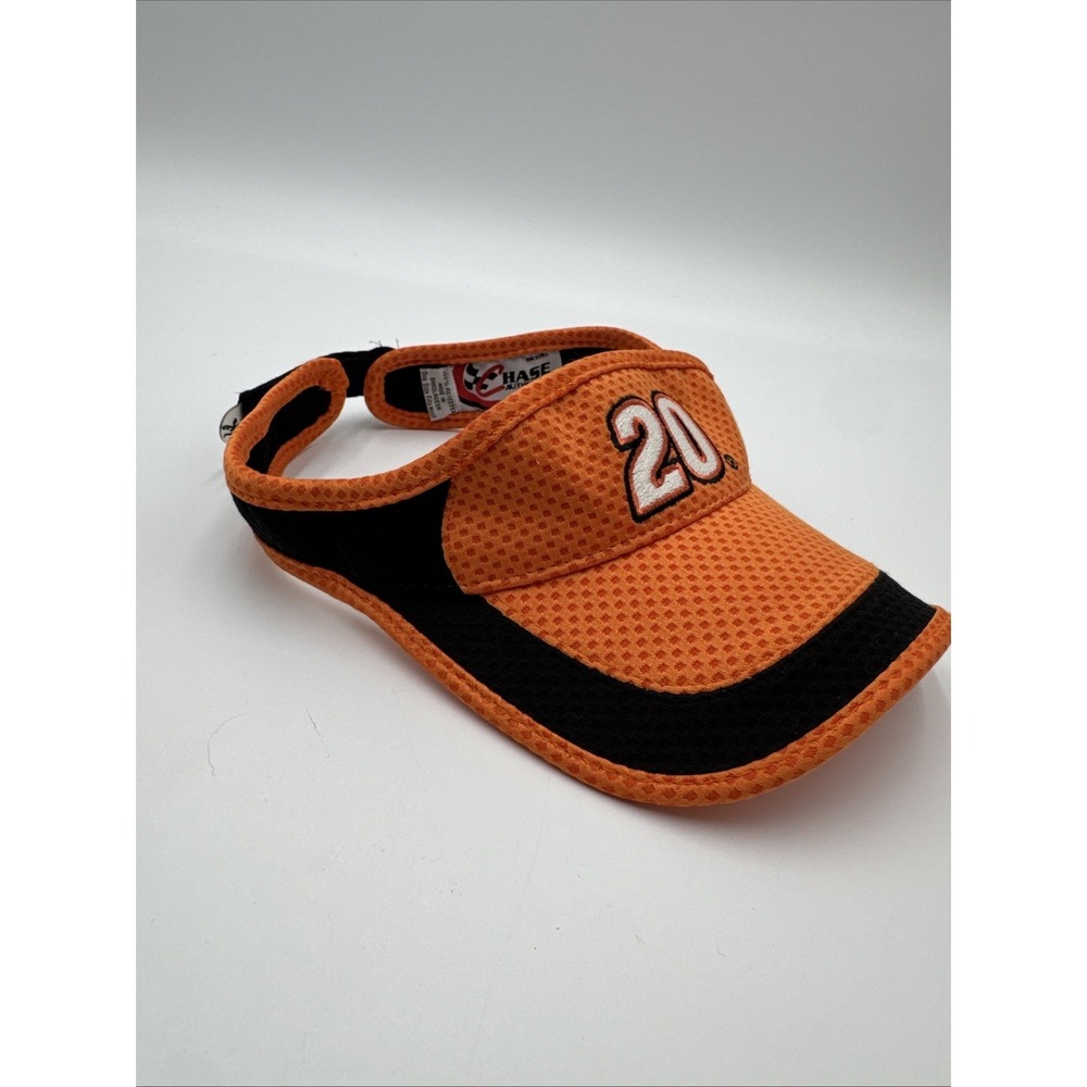 Vtg Nascar Tony Stewart #20 Joe Gibbs Racing Embroidered Visor Baseball Cap Hat - Picture 3 of 9